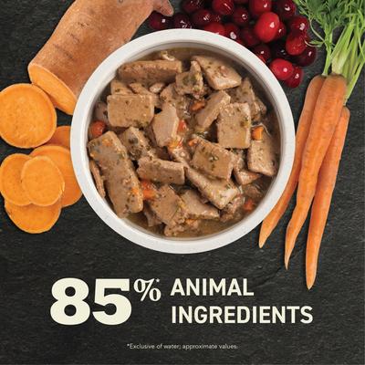 Show full view: ACANA Premium Chunks Beef in Bone Broth Grain-Free Wet Dog Food, 12.8-oz can, case of 12 slide 6 of 12