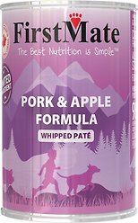 Firstmate Limited Ingredient Pork & Apple Wet Dog Food, 12.2-oz can, case of 12