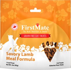 Firstmate Savory Lamb Crunchy Cat Treats, 3-oz bag