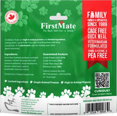 Show full view: Firstmate Indulgent Duck Crunchy Cat Treats, 3-oz bag slide 3 of 3