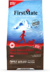 Firstmate Small Bites Limited Ingredient Diet Grain-Free New Zealand Beef Dry Dog Food, 4-lb bag