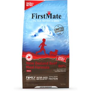 Firstmate Small Bites Limited Ingredient Diet Grain-Free New Zealand Beef Dry Dog Food, 4-lb bag