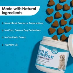 Wanderfound Pets Milk Thistle Liver Support Salmon & Bacon Flavor Dog Supplement, 60 count slide 2 of 7