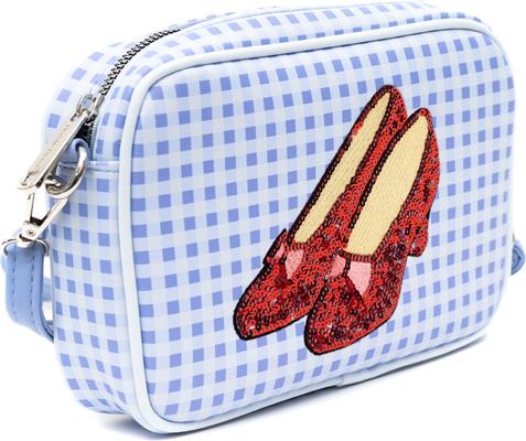 Show full view: Buckle-Down Wizard of Oz Dorothy Sequined Ruby Slippers with Toto Dog Walking Bag slide 2 of 6