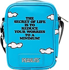 Buckle-Down Peanuts The Secret of Life Snoopy & Woodstock Dog House Dog Walking Bag slide 2 of 5