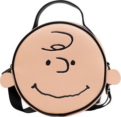 Buckle-Down Peanuts Charlie Brown Smiling Face Dog Walking Bag