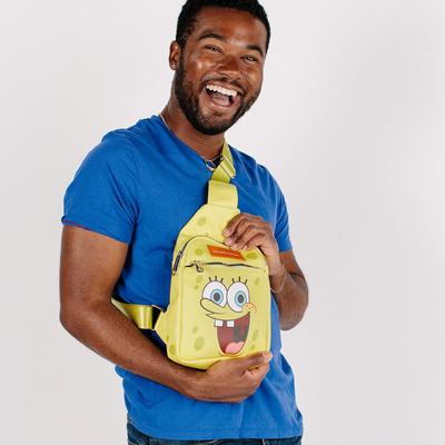 Show full view: Buckle-Down Nickelodeon SpongeBob SquarePants Smiling Face Dog Walking Bag slide 5 of 7