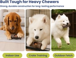 PawsPik 3-in-1 Tree-Stump Interactive Frozen Dog Treat Toy, Brown, Small slide 2 of 9