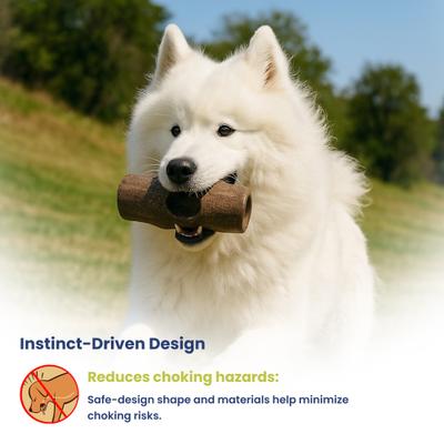 Show full view: PawsPik 3-in-1 Tree-Stump Interactive Frozen Dog Treat Toy, Brown, Small slide 10 of 12