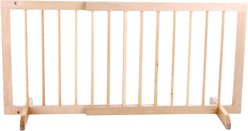 Cardinal Gates Step Over Wood Dog Gate, Natural