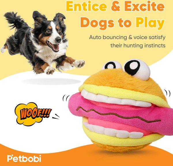 Petbobi Interactive Dog Ball Toy, 3.2-in
