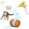 Show in main carousel: PawsPik Feather Tail Rechargeable Spinner Chasers Cat Toy, Orange slide 1 of 12