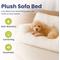 Show in main carousel: PawsPik Plush Support Sofa Bed for Dogs & Cats, White slide 2 of 11