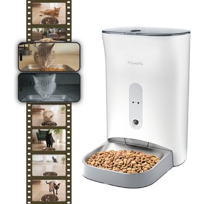 PawsPik PawsPik NutriWatch Automatic Smart Pet Feeder with Camera, 19-cup