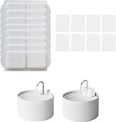 PawsPik CeramicDog & Cat Water Fountain Replacement Filters, 8 count