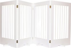 Cardinal Gates 4-Panel Freestanding Wood Dog Gate, White