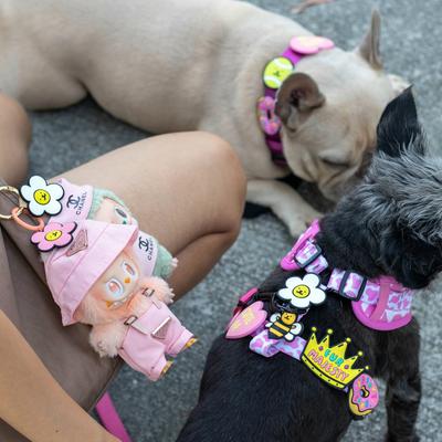 Show full view: Jiby Dog Crew Daisy Jiby Dog Collar Accessory, White slide 4 of 8