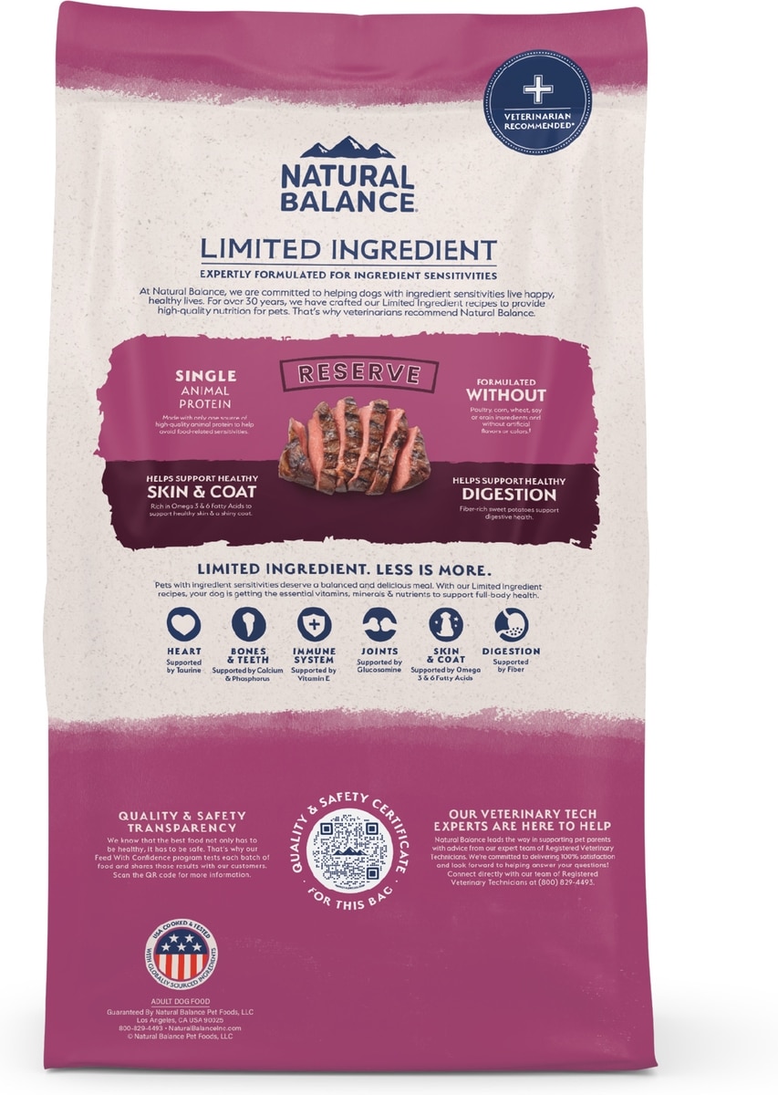 NATURAL BALANCE Limited Ingredient Reserve Grain-Free Sweet Potato