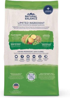 Show full view: Natural Balance Limited Ingredient Vegetarian Recipe Dry Dog Food, 24-lb bag slide 4 of 11