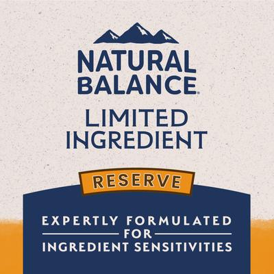Show full view: Natural Balance Limited Ingredient Reserve Grain-Free Duck & Potato Recipe Dry Dog Food, 22-lb bag slide 9 of 11
