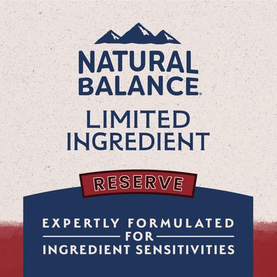 Show full view: Natural Balance Limited Ingredient Reserve Grain-Free Sweet Potato & Bison Recipe Dry Dog Food, 22-lb bag slide 9 of 11