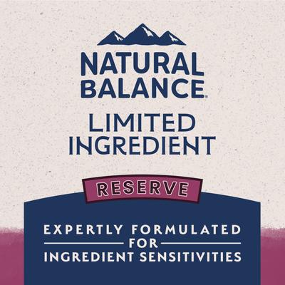 Show full view: Natural Balance Limited Ingredient Reserve Grain-Free Sweet Potato & Venison Recipe Dry Dog Food, 12-lb bag slide 9 of 11