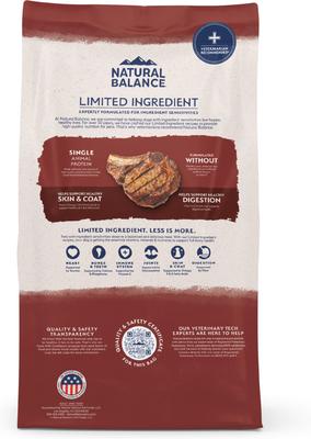 Show full view: Natural Balance Limited Ingredient Beef & Brown Rice Recipe Dry Dog Food, 12-lb bag slide 3 of 11