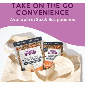 Health Extension Gently Cooked Chicken & Pumpkin Recipe Wet Dog Food, 9-oz pouch, 10 count