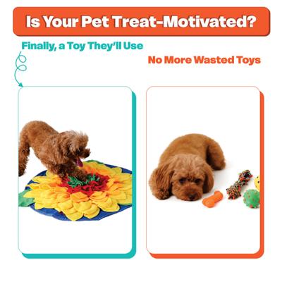 Show full view: LuftPets Sunflower Snuffle Mat Dog & Cat Foraging Toy slide 2 of 11