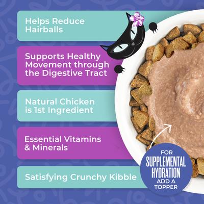 Show full view: Tiki Cat Born Carnivore Hairball Control Chicken Grain-Free Dry Cat Food, 3-lb bag slide 5 of 8