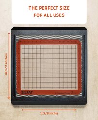 Silpat US Half Size Gridded Mat, Black slide 2 of 4