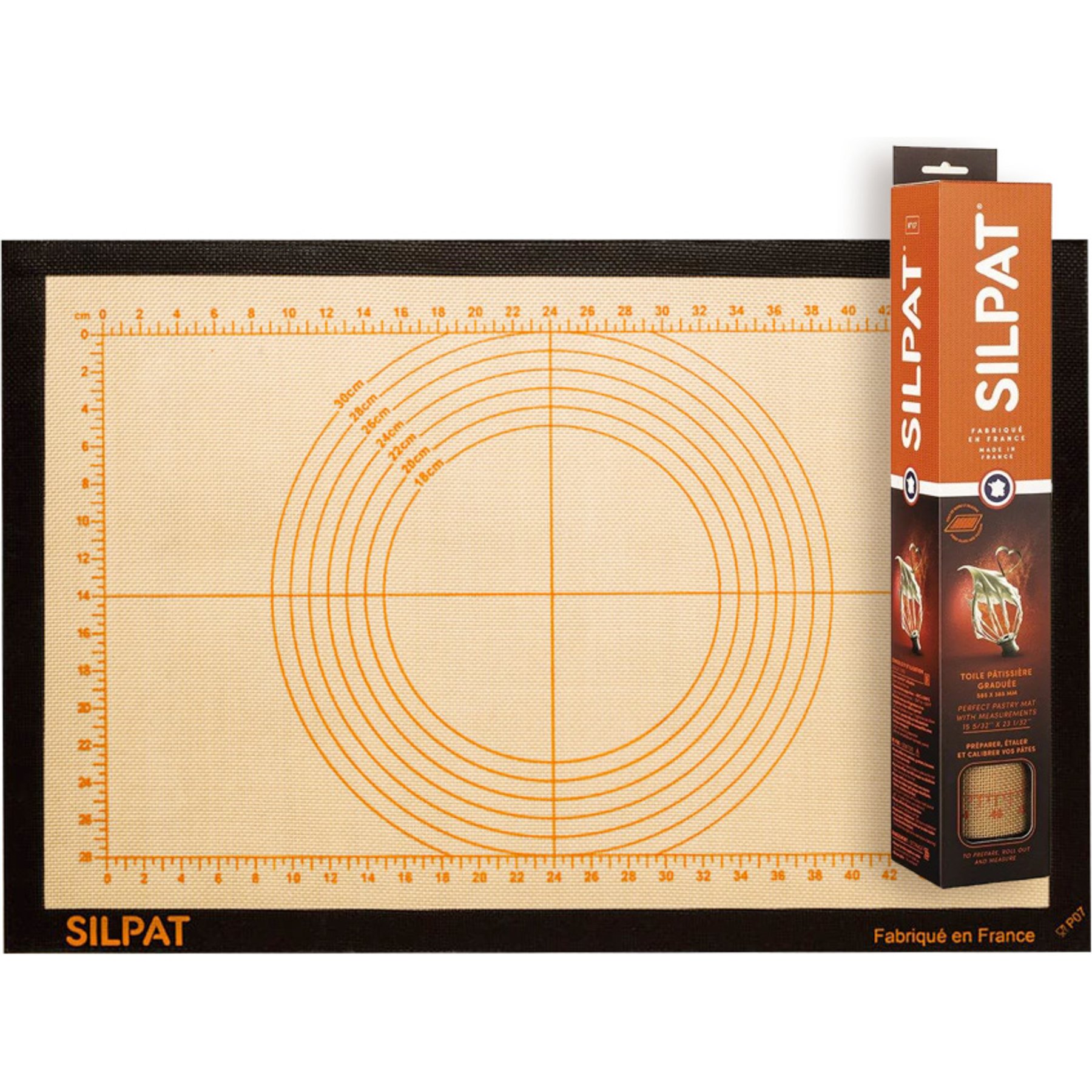 Silpat Roul'Pat Perfect Pastry with Stencils, Black