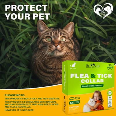 Show full view: Beloved Pets Natural Flea & Tick Collar for Cats, 2 count slide 7 of 8