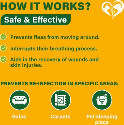 Show full view: Beloved Pets Natural Flea & Tick Home Spray for Dogs & Cats, 8.5-fl oz bottle slide 3 of 7