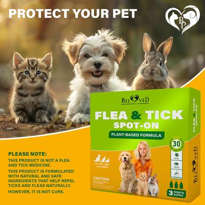 Show full view: Beloved Pets Flea & Tick Prevention Spot Treatment for Small Dogs & Cats, 7.5-ml drops slide 7 of 8