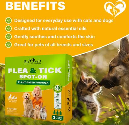 Show full view: Beloved Pets Flea & Tick Prevention Spot Treatment for Small Dogs & Cats, 7.5-ml drops slide 3 of 8