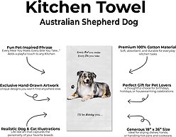E&S PETS Australian Shepherd Cotton Kitchen Towel slide 2 of 6