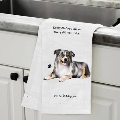 Show full view: E&S PETS Australian Shepherd Cotton Kitchen Towel slide 5 of 6