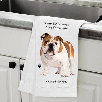 Show full view: E&S PETS Bulldog Cotton Kitchen Towel slide 5 of 6