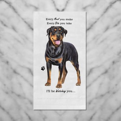 Show full view: E&S PETS Rottweiler Cotton Kitchen Towel slide 4 of 6