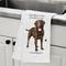 Show in main carousel: E&S PETS Chocolate Labrador Cotton Kitchen Towel slide 5 of 6