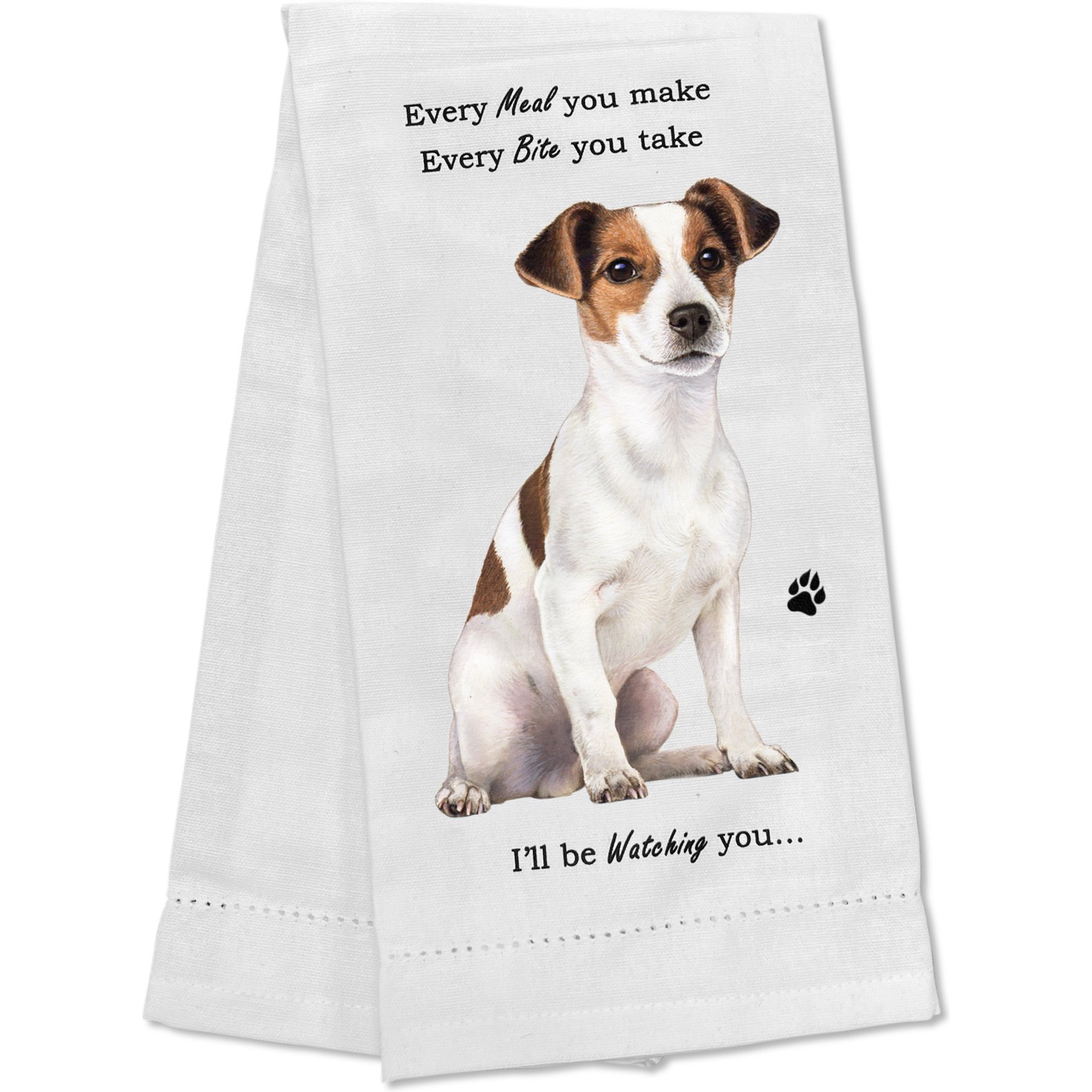 E&S PETS Jack Russell Cotton Kitchen Towel