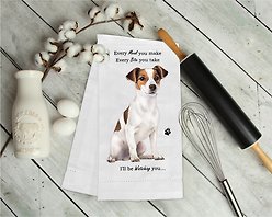 E&S PETS Jack Russell Cotton Kitchen Towel slide 2 of 6