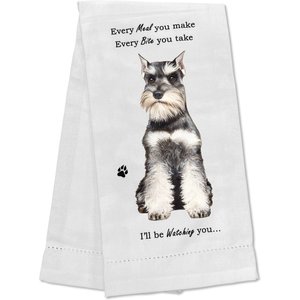 E&S PETS Schnauzer Uncropped Cotton Kitchen Towel