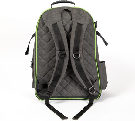 Show full view: Mackey Equine Accessories Classic Equestrian Backpack, Grey/Green slide 5 of 9