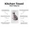Show in main carousel: E&S PETS Silver Tabby Cat Cotton Kitchen Towel slide 2 of 6