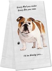 E&S PETS Bulldog Cotton Kitchen Towel