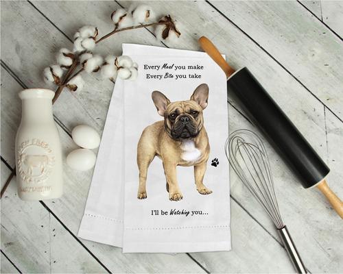 Show full view: E&S PETS French Bulldog Cotton Kitchen Towel slide 3 of 6