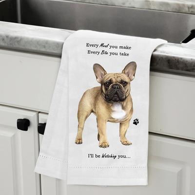 Show full view: E&S PETS French Bulldog Cotton Kitchen Towel slide 5 of 6