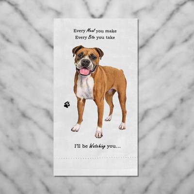Show full view: E&S PETS Boxer Uncropped Cotton Kitchen Towel slide 4 of 6